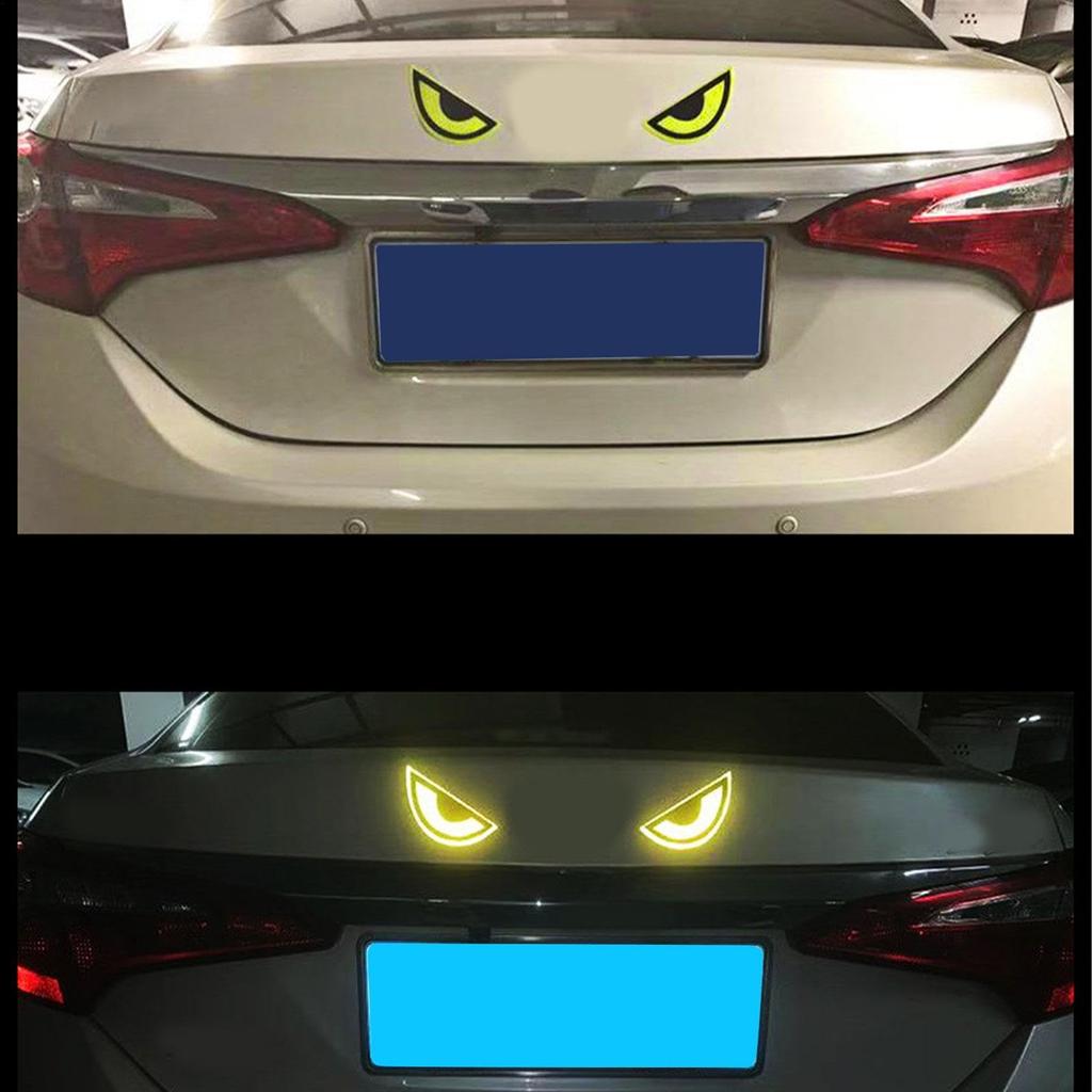 Car Sticker Reflective Decal, Evil Eye Decal Sticker - Reflective Decorative Car Decal Sticker