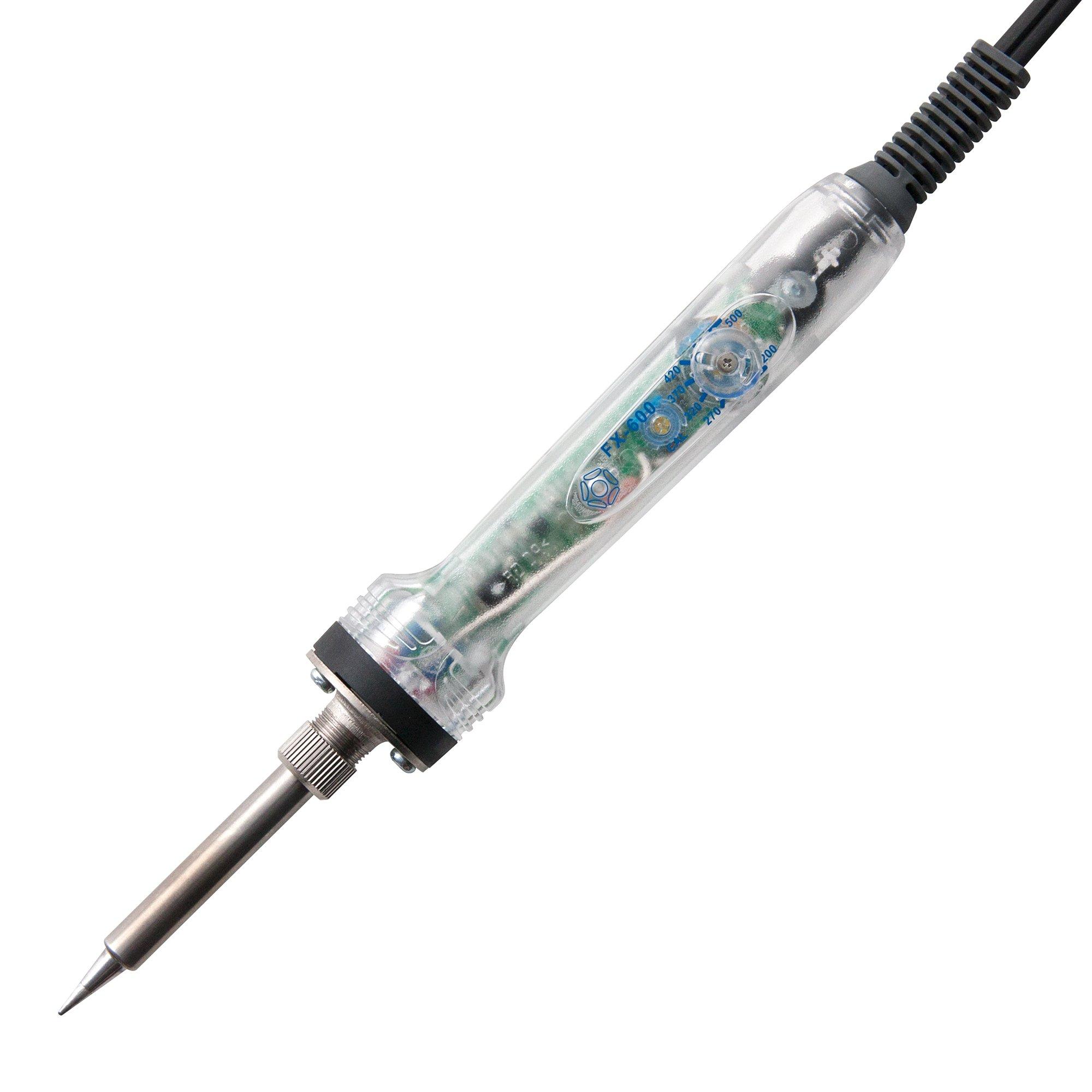 

[Amazon.co.jp Exclusive] HAKKO FX600A Dial-Type Temperature Control Soldering Iron, Clear Type, Allows You to See the Circuit Board