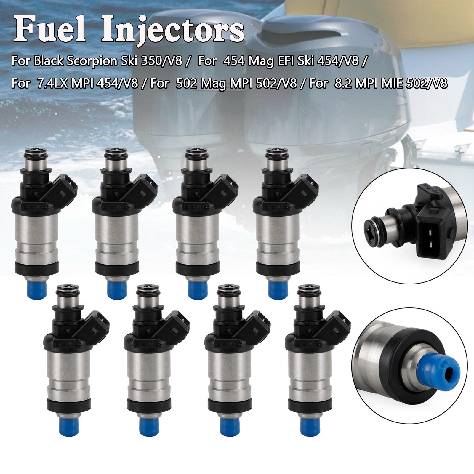 

8 ШТ. Топливные форсунки 9-3310 Подходят для Mercruiser 805225A1 Морские 18-33100 Лодочные