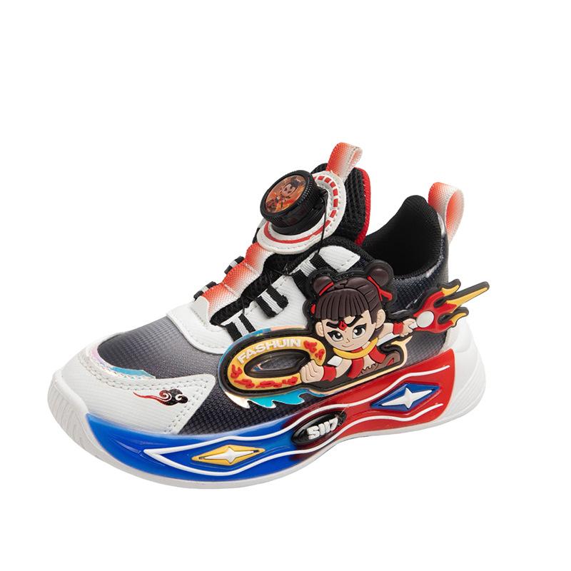 

Children s cartoon sports shoes boys fashion casual shoes 2025 autumn new rotating button girls running shoes tide 32-37 yards one hand shot 6 pairs красный