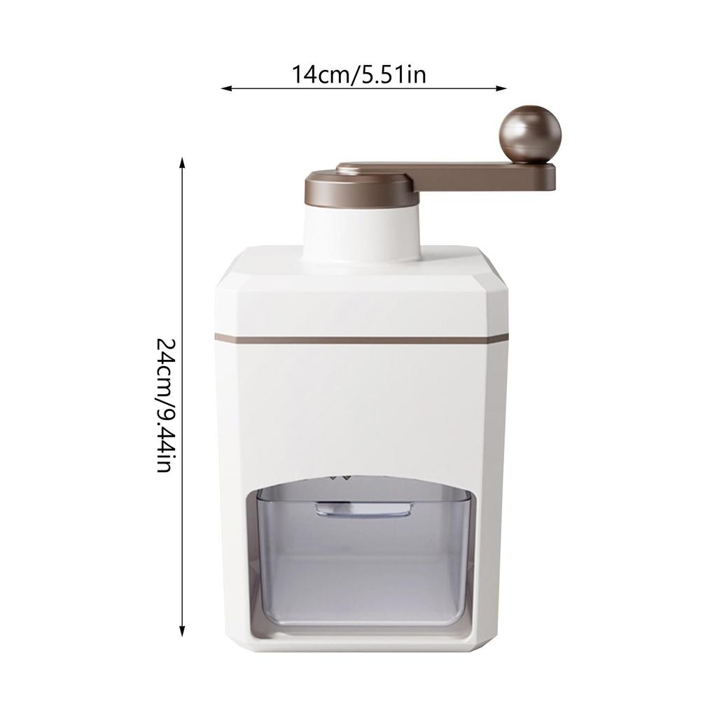 Portable Ice Shaver Chopper Manual Press Snow Cone Smoothie Maker Ice Block Breaking Slush Machine