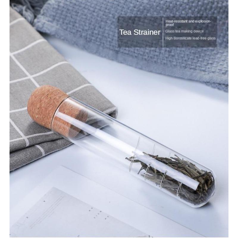 Tea Infuser Tea Filter Sieve Glass Pipe Creative Brewing for Spice Herb Tea Strainer Teaware Tool Accessorie