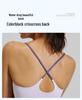 Seamless Strappy Sports Bra: High Elasticity, Padded, Bare Feel Yoga Tank Top for Women