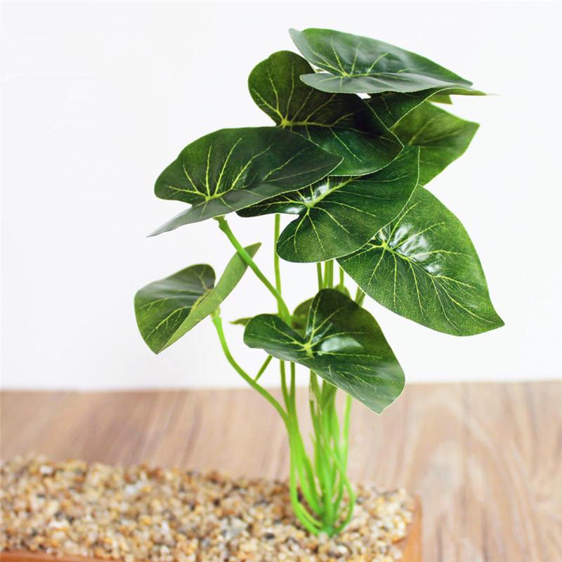 1Pc Simulation Plant Artificial Silk Leaves Turtle Leaf DIY Wall Accessories Home Garden Decoration