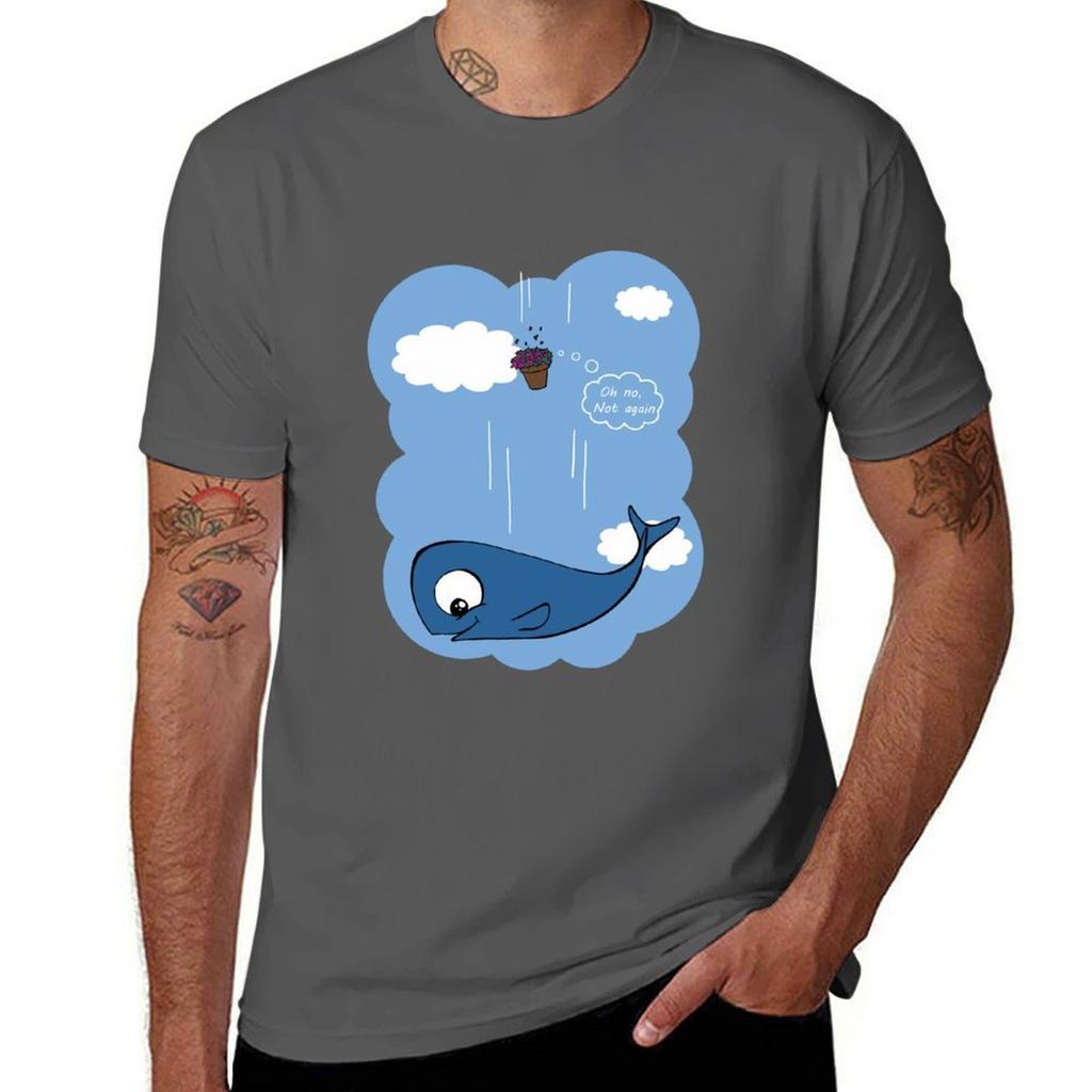Whale and Petunias TShirt Utility Casual Work TShirt