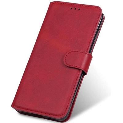 Case - BOOLING - for Samsung A04s - Red - Magnetic Closure - Card Pockets