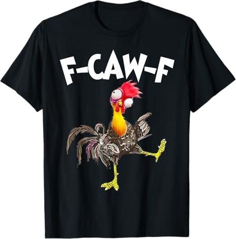 Забавная футболка с курицей F-Caw-F FCAWF S разноцветный