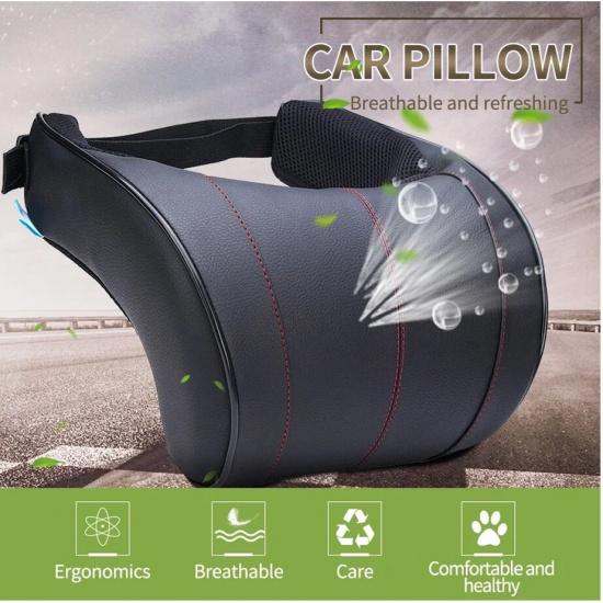 Car Seat Headrest Pillow Neck Pillow Head Neck Rest Support Cushion Memory Foam