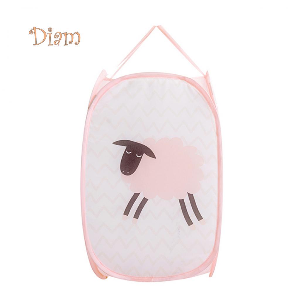 

Складная корзина для белья розовый