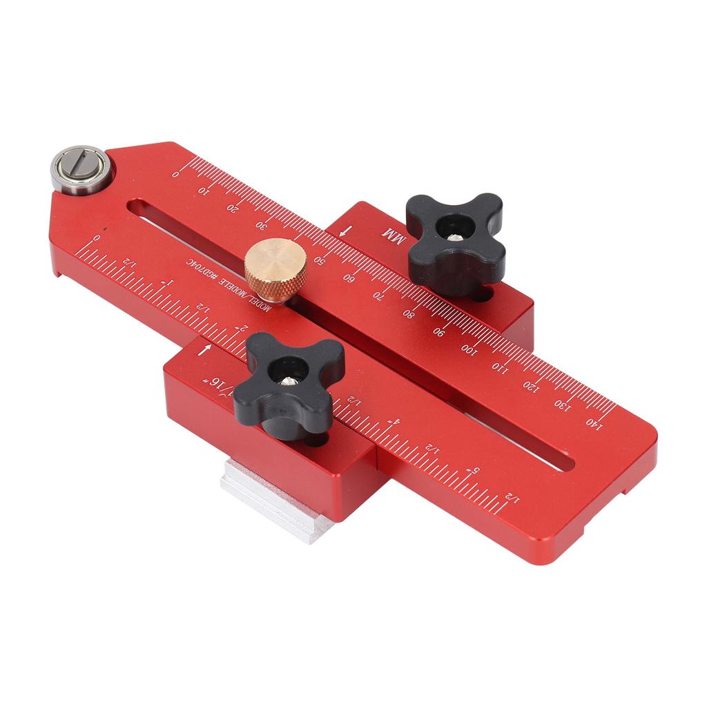 Thin Rip Jig Aluminum Alloy Woodworking Table Saw Jig Guide for 19mm 30mm T Slot Track