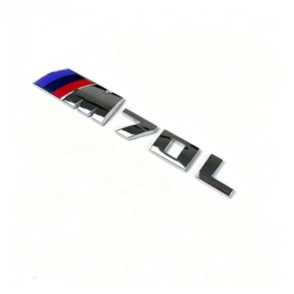 JYPK6 Compatible with New BMW i4 M50 Sport Rear Emblem Car Sticker, Modified Rear Badge Decal for BMW i7 M70L, High Quality Auto Exter