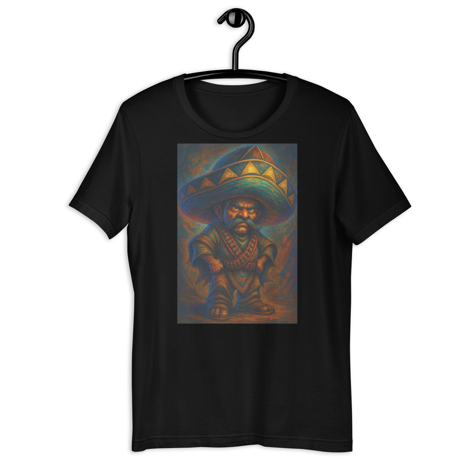 Mexican Bandit Sombrero Shirt Vintage Cartoon Charro Street Style Tee S разноцветный