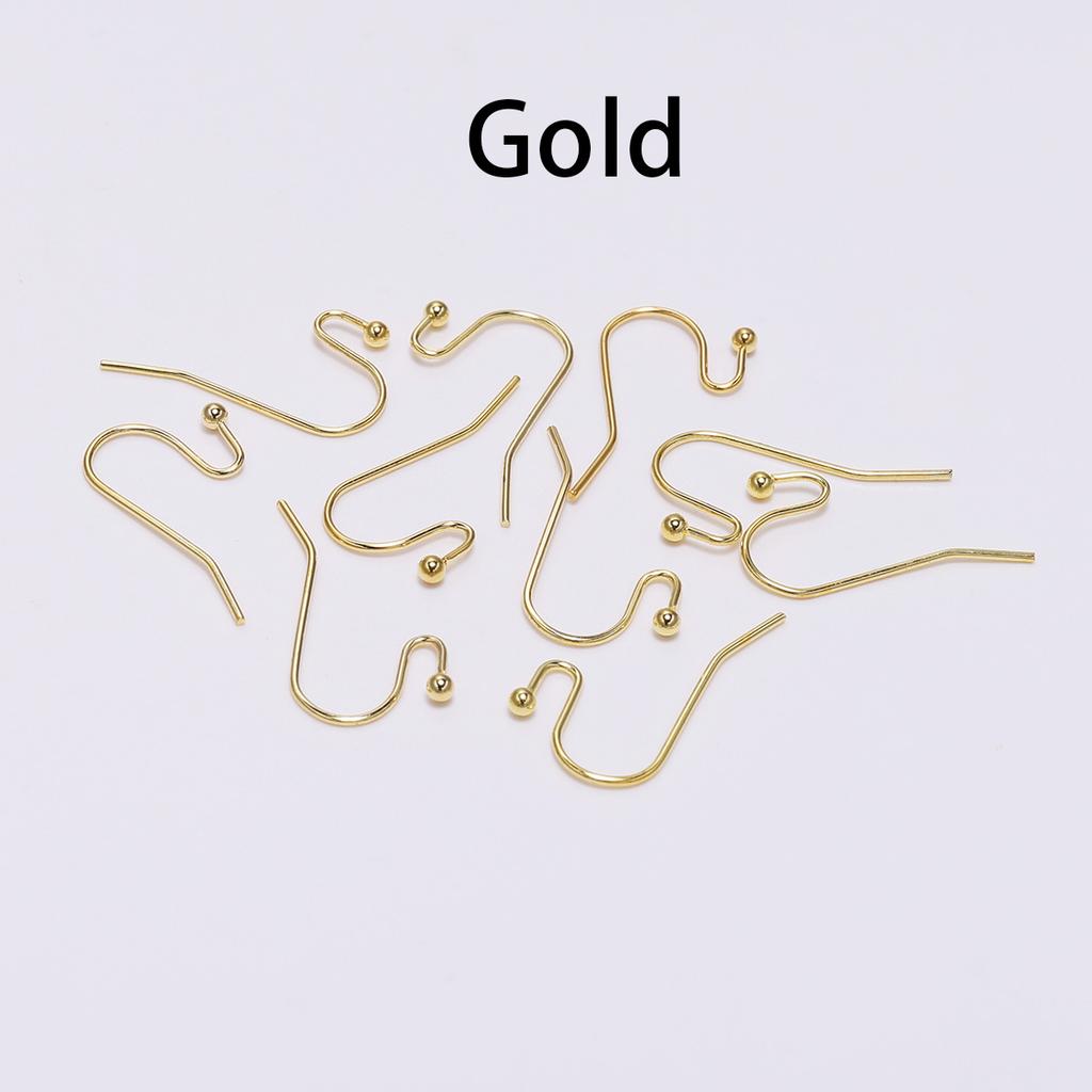 100pcs/lot 21*16mm Earring Hooks Findings Ear Hook Earrings Clasps For Jewelry Making DIY Earwire Supplies