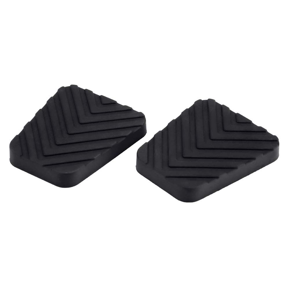 Akozon Brake Clutch Pedal Pads, Replacement for 1 Pair of Auto Rubber Brake Clutch