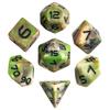 Cusdie Camo DND Dice 7-Piece RPG Polyhedral Dice Set Resin D20 D12 D10 D8 D6 D4 D% for D&D Pathfinder Cthulhu Tabletop Games