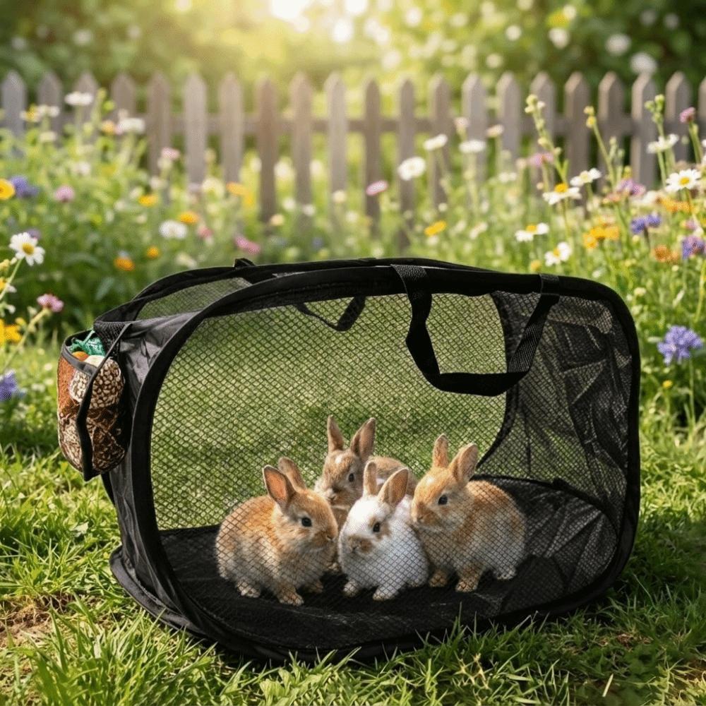 Folding Poultry Escape Fence Transparent Rutin Chicken Anti Escape Tent Exercise Cage