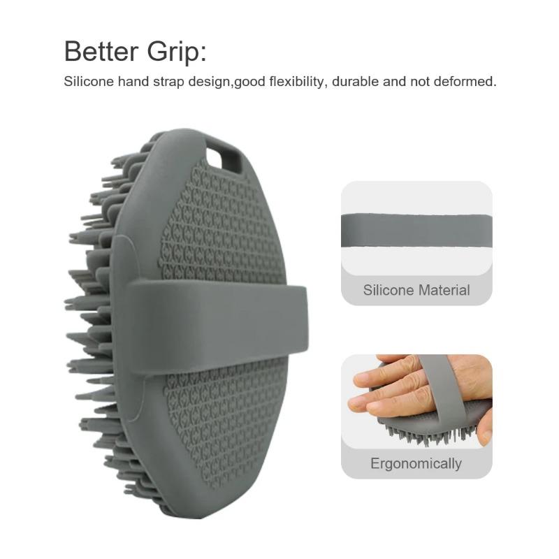 1 st Polygonal Silikonbadborste Djup Exfoliering och Skrubbning Massageborste Silikon Kroppsskrubbare Badrumsbadverktyg