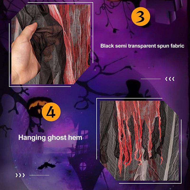 Halloween Skeleton Hanging Ghost Creepy Garden Decoration Hanging Ghost Haunted House Secret Room Bar Props