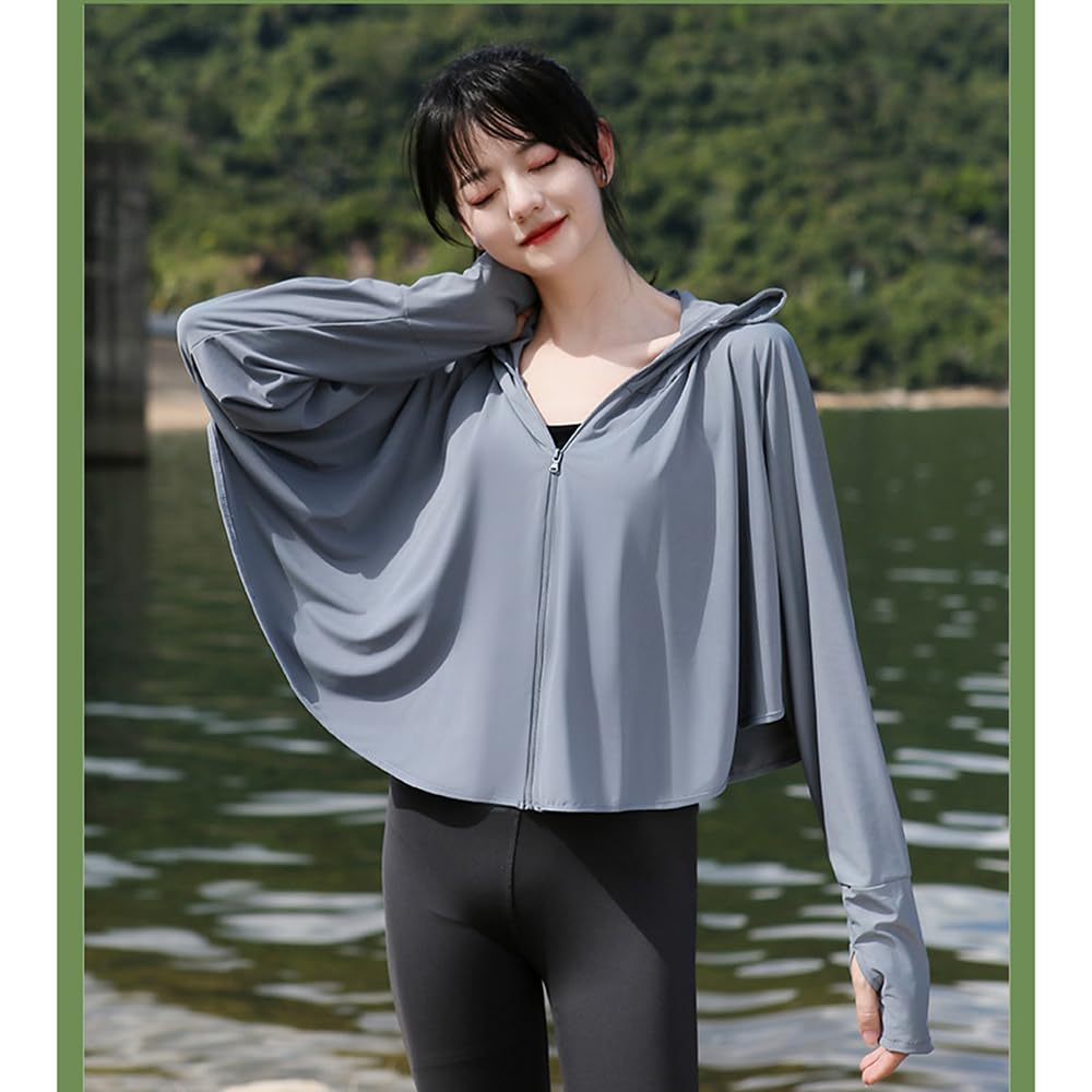 Rashguard for Long Large Sun Full Body UV Neck Face Heat Stroke Cool to the Touch Dark [JunyueLiang] Women, Sleeve, Stylish, Size, Hat, Type,