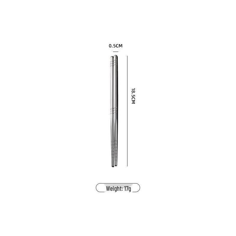 

Qianxing Anti-slip 304 Stainless Steel Chopsticks