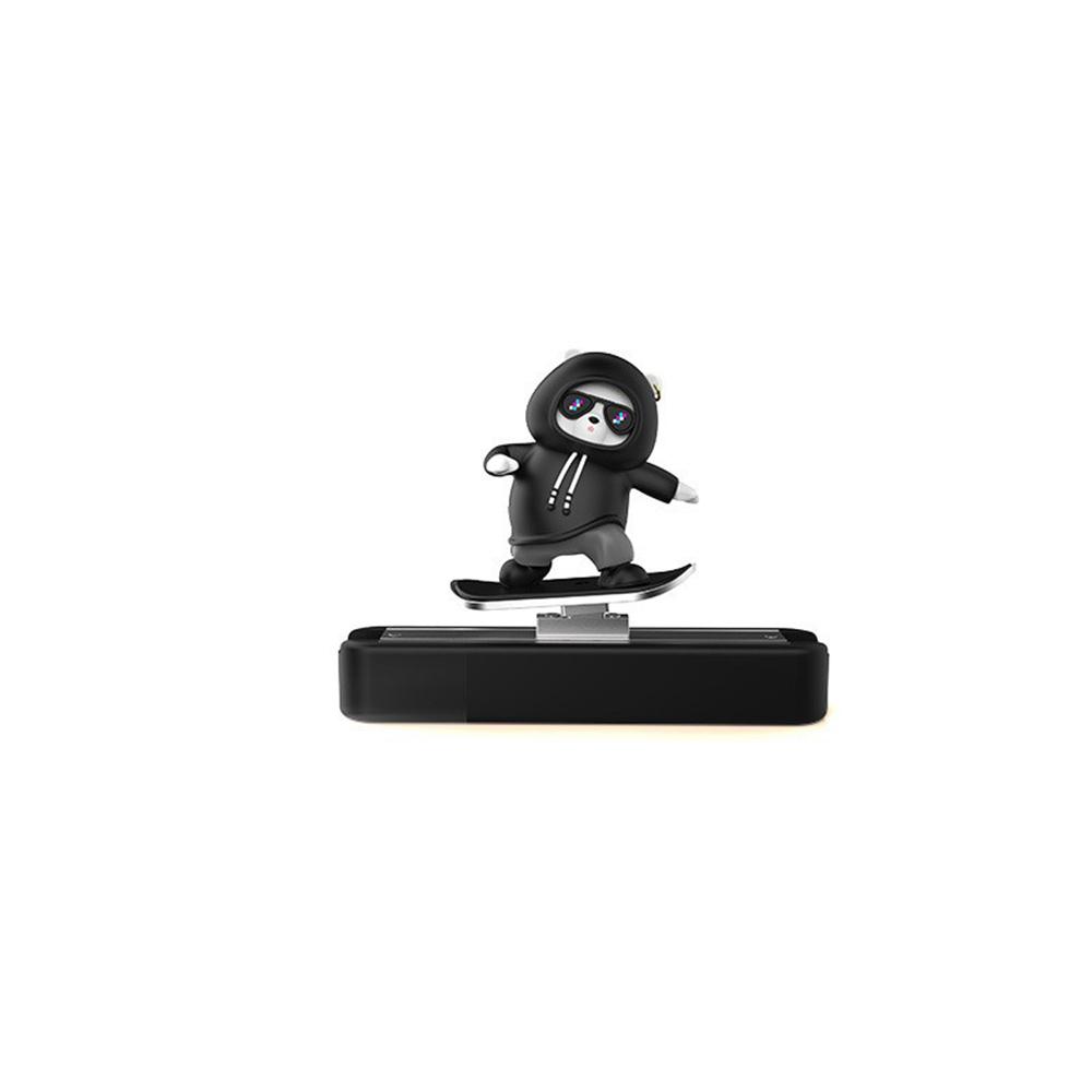 Cool Skateboards Bear Car Dashboard Ornament, Black