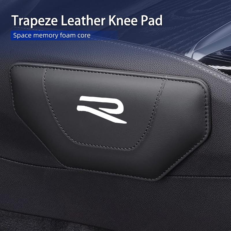 Car Leather Knee Pad Inside Knee Cushion Comfortable For Volkswagen VW Polo CC Bora Golf Jetta Lavida Lamando Magotan Passat GTI  tg32