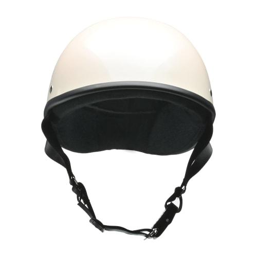 LEAD Lead Industry ELZO Half Helmet Free Size Pearl White