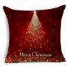 Decorazioni per la Casa Natale Nordico Rosso Stampato Federa in Poliestere per Soggiorno Camera da Letto funda de almohada