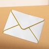 10Pcs Hot Stamping Envelope Golden Border Blanks V-Flap Design Envelope Greeting Cards Invitations Notes Envelopes
