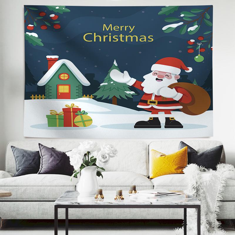 Christmas Balls And Snow Wall Hanging Tapestry Christmas Wall Hanging Tree Wall Hanging Gorgeous Christmas Tree Fireplace Gifts