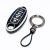 4 Buttons Car Key Case Cover  For Nissan Fuga Navara Leaf Note Sentra Murano Tiida Qashqai J11 J10 Micra Kicks Altima X-Trail