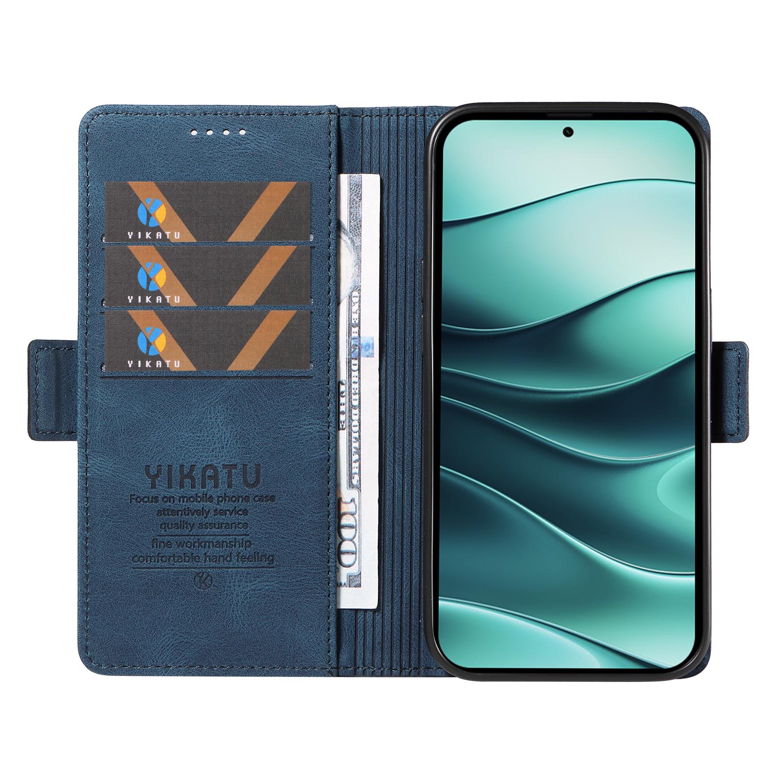 

For Xiaomi Redmi Note 14 Pro+ 5G/Note 14 Pro 5G/Poco X7 5G Case PU Leather Wallet Phone Cover Skin Touch Feeling Purple