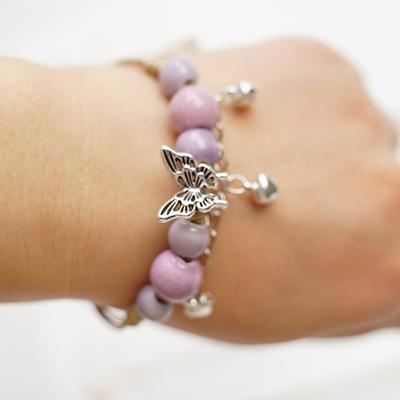 Braccialetto Farfalla Colorata in Ceramica Fatto a Mano Dolce Cordino Intrecciato Regolabile Braccialetto di Moda Unico Accessori Regali