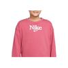 Nike Casual Comfortable Solid Color Warm American Letter Print Long Sleeve Sweatshirt Kids Sweatshirt Pink DJ5827-622