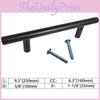 Versatile Black Stainless Steel T Bar Cabinet Handles For Elegant Kitchen Hardware
