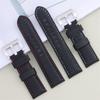 Soft Nylon Carbon Fiber Leather Wacthband For Panerai Strap PAM386/441 Blue Black Wristband Bracelet 24mm With Pin Buckle