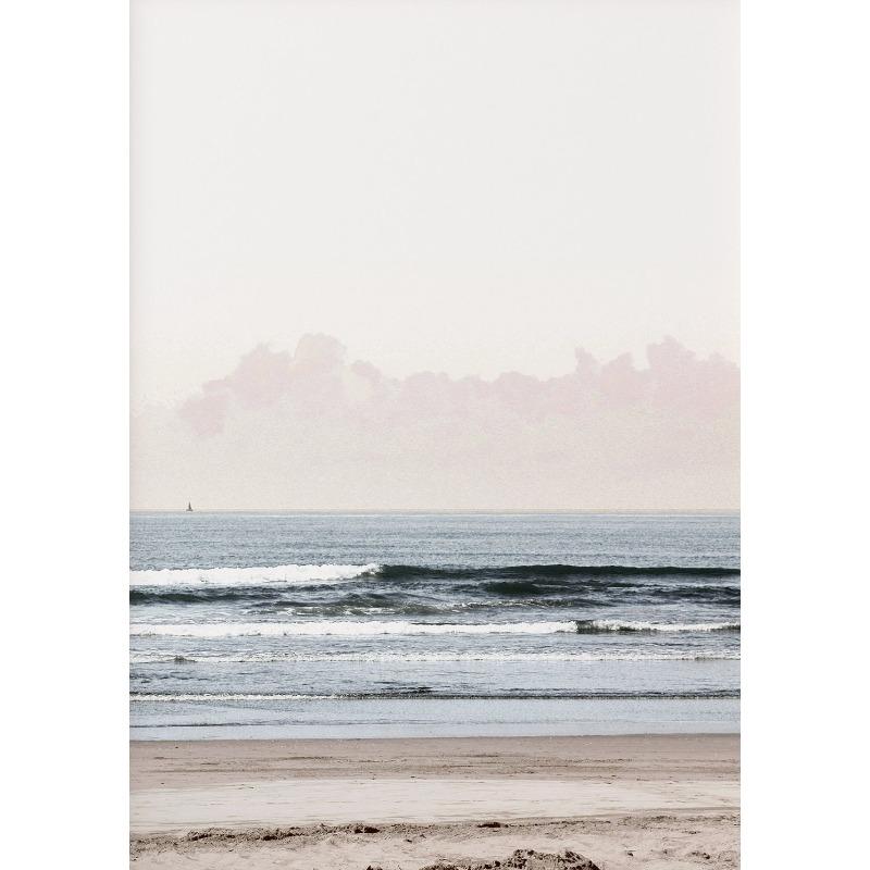 

Vintage Tropical Palm Tree Beach Coastal Seascape Photography Poster Canvas Painting Wall Art Pictures Home Dining Room Decor 21cm×30cm NoFrame