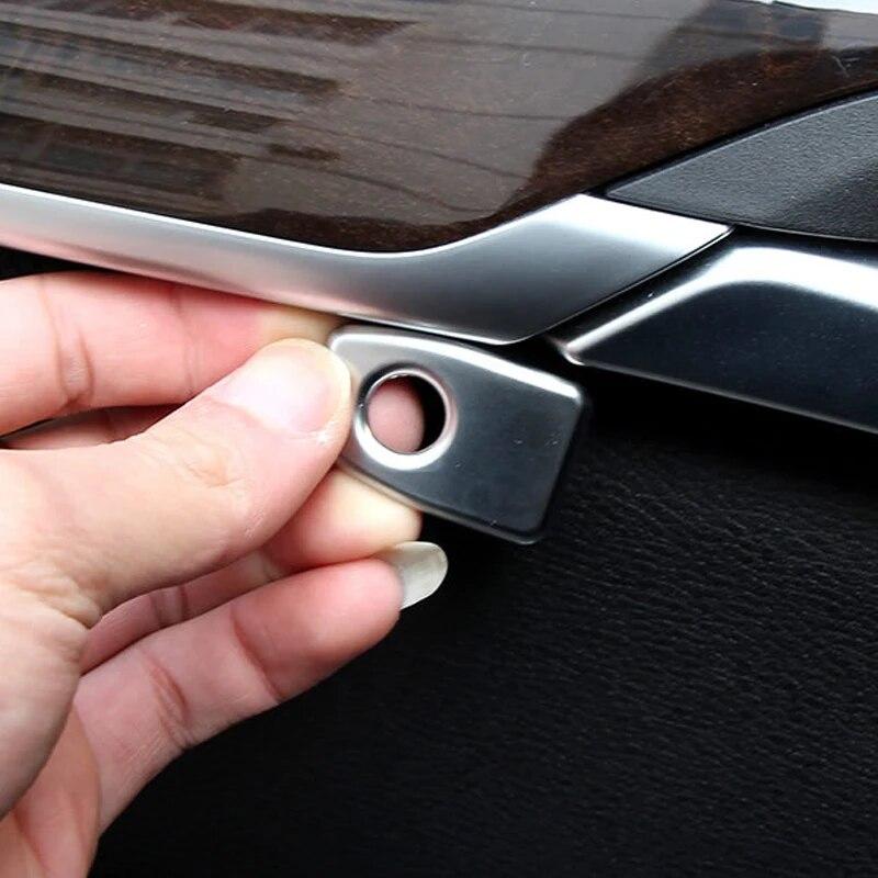 Auto Tür Lift Pin Dekoration Abdeckungen Innen Bolzen Aufkleber Trim Pailletten Aufkleber Auto Zubehör Für BMW F30 F10 X5 E70 f15 X6 F16