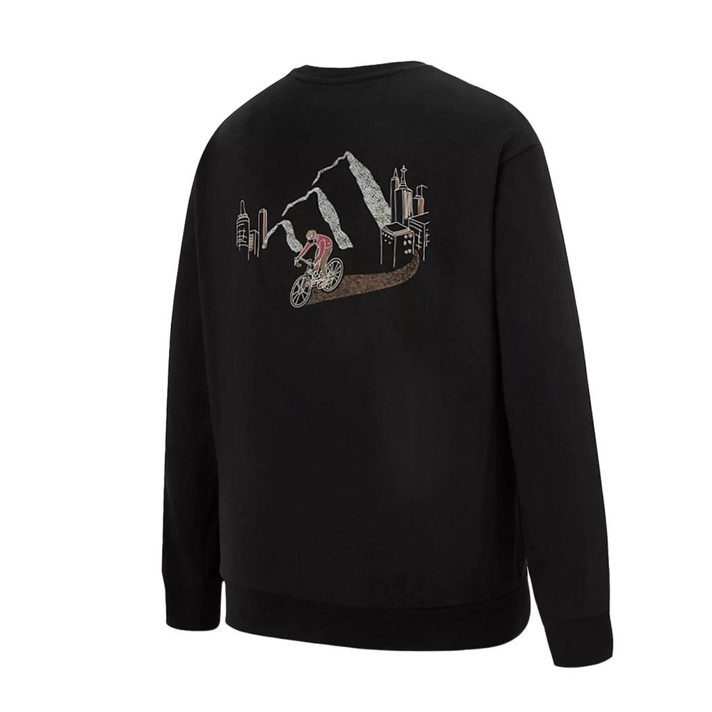 Adidas Casual Loose Fit Round Neck Thick Pullover Printed Sweatshirt Men tops KG8950