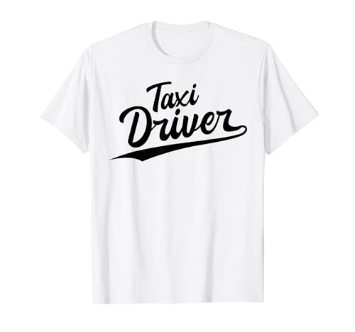 Retro Swoosh Job Title - Taxi Driver T-Shirt