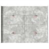Storage Bed Frame Concrete Grey 135 x 190 cm Particleboard