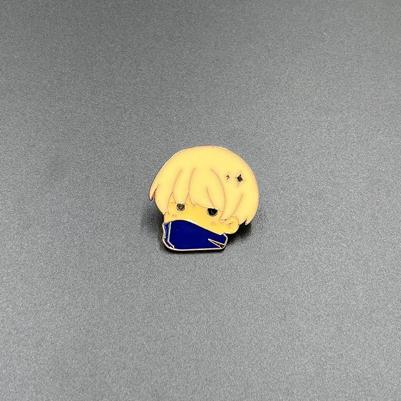 Jujutsu Kaisen Gojo Satoru Brooch - Cute Metal Badge for Backpack Accessory