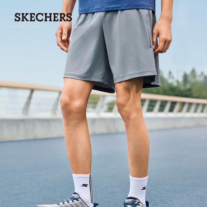 Skechers Men's P226M023 Moisture-Wicking Quick-Dry Knit Shorts