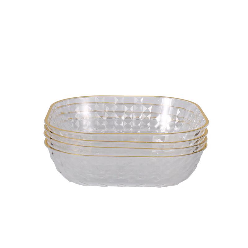 ZISIZ Light Luxury Plastic Bone Dish Set