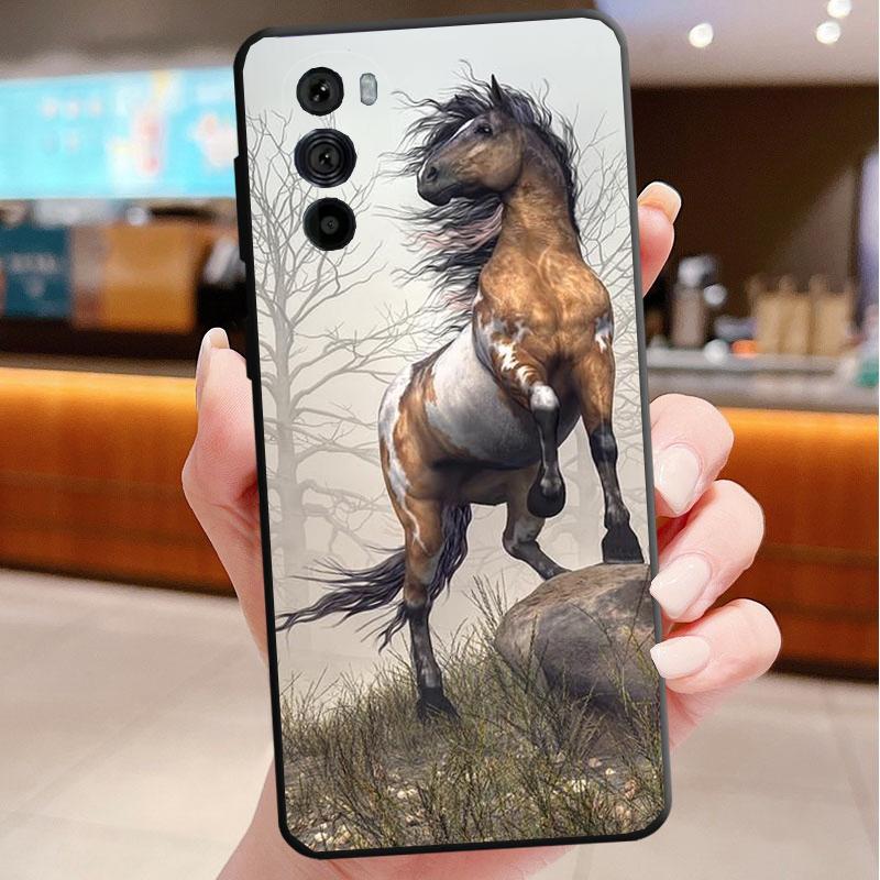 

Phone Case For Motorola Edge 50 40 Pro 60 50 40 30 Ultra Neo Fusion Moto G85 G72 G53 G54 G84 G13 G32 Horse Moto G32