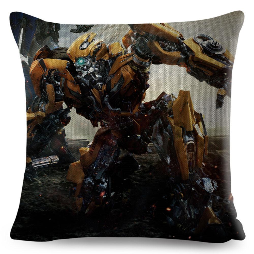 Classic Movie Pillowcase Cushion Cover for Sofa Home Car Decor Cartoon Transformation Polyester Pillow Case xcm