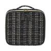 Francfranc Tweed Vanity Makeup Bag In Black