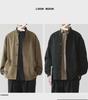 Unisex Japanese Retro Suede Drop-Shoulder Baseball Jacket (Autumn 2022)