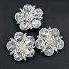 1pcs High-grade Rhinestone Metal Buttons for Needlework Fur Collar Sewing Metal Embellishment Buckle