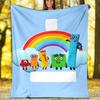 Coperta stampata a tema Numberblocks - Perfetta per divano, letto, viaggi e uso all'aperto | Lavabile in lavatrice, accogliente e resistente.
